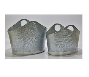 Seau à glace en métal décoratif élégant pour refroidir les boissons pour la maison ou l'extérieur - Product Image 1