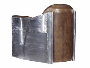 Silla de cuero genuino estilo vintage muebles para el hogar Silla de ocio - Product Image 3