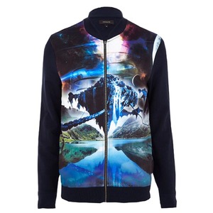 Vente en gros de vêtements pour hommes, veste coupe-vent à poches zippées avec impression en sublimation pour hommes - Product Image 1
