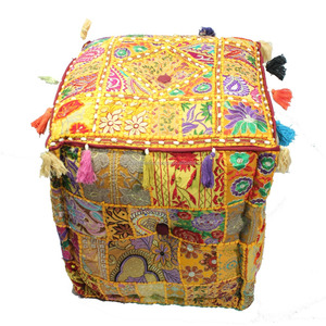 Pochettes carrées brodées indiennes en coton, accessoires pour ameublement de maison, vente en gros, nouvel arrivage 2022 - Product Image 1