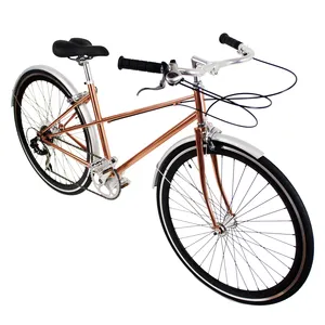 OEM/ODM 700C 7 speeds So beautiful Rose Golden Women bicycle/Lady bike/City bike