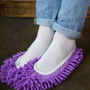 Mop <strong>Slippers</strong> Multi-Function Chenille Fiber Washable Dust Mop <strong>Slippers</strong> Dusting <strong>Cleaning</strong> Foot Socks - Product Image 5