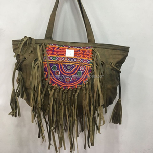 Sac à épaule en cuir PU pour femmes, sacoche à franges, sac brodé, vente en gros, 2018 - Product Image 1