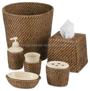 Hand Woven Wicker Rattan <b>Paper</b> <b>Waste</b> <b>Basket</b> - Product Image 3