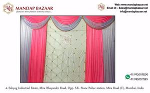 Mandap Bazaar All-COLOUR in; ฉากหลัง41826 MBBD010พร้อมผ้าม่านสำหรับตกแต่งงานแต่งงาน - Product Image 3