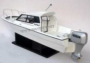 GIA NHIEN CO.LTD KING FISHER 26 Modèle réduit de bateau en bois Fabriqué à la main Style nautique Europe Décoration intérieure Cadeau fantaisie - Product Image 2