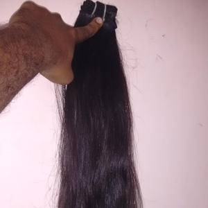 Extensions de cheveux humains vierges indiens 100% non traités chimiquement, faisceau droit, double trame, disponible à bas prix - Product Image 5