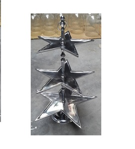 ขาตั้งเค้กโลหะสีเงินรูปดาวสำหรับตกแต่งเค้กเบเกอรี่ - Product Image 1