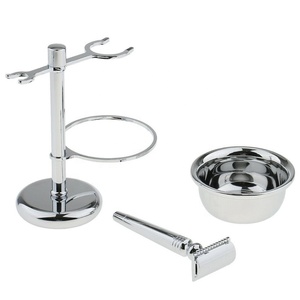 Kit cadeau de rasage pour hommes, boîte rasoir à 3 lames, kit de rasage de barbe pour hommes, 5 lames - Product Image 4