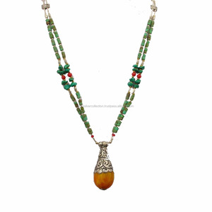 Tibetan Bohemian Boho Fashion Baltic Amber Gemstone <b>Travel</b> <b>Jewelry</b> for Women Necklace - Product Image 1