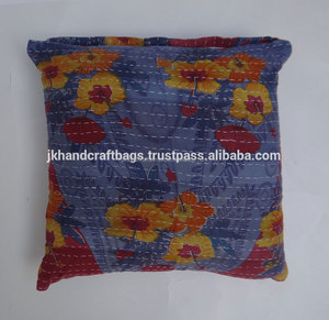 Wholesale Vintage Beautiful <b>Design</b> Cotton Sari Kantha Throw <b>Cushion</b> <b>Cover</b> - Product Image 3