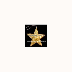 Beaded Embroidery Christmas <b>Star</b> Ornaments - Product Image 1