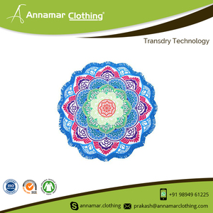 <b>Indian</b> Handmade Round Mandala Tapestry Printed Beach <b>Throw</b> or Mat - Product Image 6