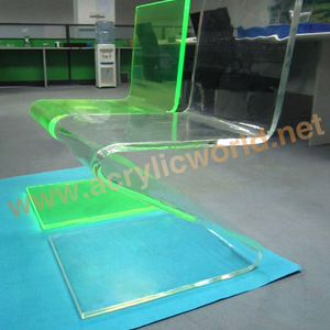 Silla de comedor acrílica transparente con respaldo redondo, diseño de fábrica China - Product Image 3