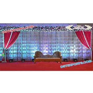 Moda boda escenario decoraciones vela pared única boda vela paredes decoración último telón de fondo accesorios de decoración - Product Image 1