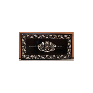 Dining <b>Table</b> <b>Top</b>, Stone Inlay <b>Marble</b> <b>Top</b> <b>Table</b> - Product Image 1