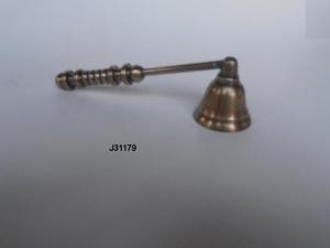 Vela de latón niquelado negro de alta calidad, accesorios para velas, apagador de velas de Metal en color acero negro - Product Image 6