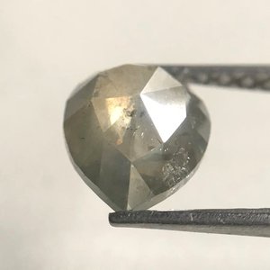 1.15กะรัตสีเทาลูกแพร์ตัดแฟนซีเพชรธรรมชาติหลวมโรสตัดลูกแพร์รูปร่างเพชรหลวมธรรมชาติ - Product Image 3