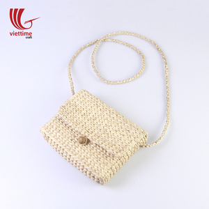 Natural Straw <b>Bag</b> for <b>Women</b>/Handwoven Water Hyacinth <b>Bag</b> for Summer/Straw Summer <b>Beach</b> <b>Bag</b> - Product Image 2
