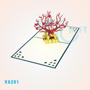 Meilleur choix oiseaux Couple 3D Pop-up papier fait main carte de voeux Top tendance Vietnam conception personnalisée impression offset cadeaux artisanat - Product Image 6