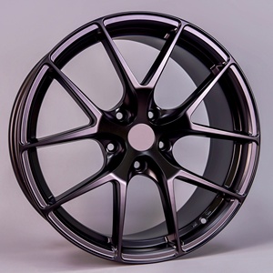 Rines de Aleación de 40 mm y 100 mm, Negros, Diseño de Malla Completamente Pulido - Product Image 2