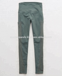 Leggings y Mallas Deportivas Transpirables de Cintura Alta con Cordón Ajustable para Mujer, Sin Costuras, de Spandex/Nailon, Venta al Por Mayor - Product Image 5