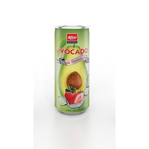 100% Pure Natural 250ml Fruit and <b>Vegetable</b> Juice Avocado & Strawberry Flavored Drink - Product Image 1