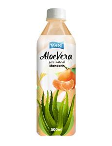Boisson aux fruits tropicaux aromatisée à l'aloe vera, purée de l'aloe vera, faible en gras, boisson saine, bouteille de 500 ml, boisson naturelle à la pulpe d'aloe vera, rafraîchissement quotidien - Product Image 3