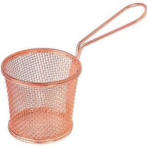 Cesta de freidora redonda con forma moderna, soporte para mesa de comedor - Product Image 4