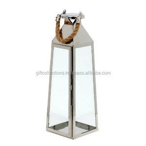 Lanterne en métal au design vintage unique de différentes tailles pour jardin, maison, restaurant, décorations de noël écologiques personnalisées - Product Image 4