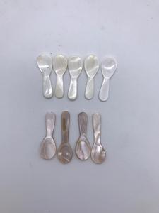 Cuchara de concha de mar Natural, cuchara de caviar de perla - Product Image 5