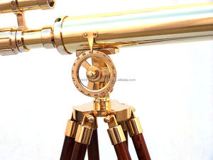Télescope en laiton avec trépied HARBOR MASTER SCOPE Télescope 18 "avec support de trépied en bois Télescope - Product Image 2