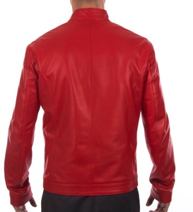 Fantastique hommes classique Biker Style veste en cuir Slim Fit moderne en cuir véritable vêtements d'extérieur confortable moto mode - Product Image 2