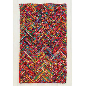 Meilleure qualité multi couleur coton tapis tressé - Product Image 1