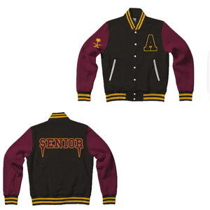 แจ็คเก็ตวาร์ซิตี้แบบสั่งทำพิเศษของ Shanawar แจ็คเก็ตบอมเบอร์ปักลายพร้อมชื่อเสื้อผ้าและโลโก้สำหรับเบสบอลและซอฟต์บอล - Product Image 1