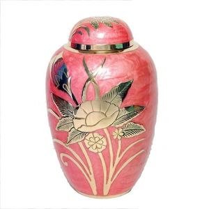 Magnifique motif de fleurs commémoratives en métal pour adultes, cendres de funérailles humains, urnes de crémation, Style américain/européen - Product Image 3