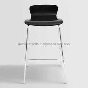 Ensemble de tabourets de bar en bois courbé noir antique, 2 pièces, meubles de maison élégants, armoires de salon en bois massif pour la maison - Product Image 2