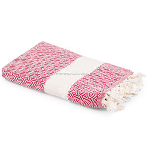 Diamond <b>Turkish</b> <b>Towel</b> Throw Cotton Blanket Picnic or Beach Blanket, Bed Cover, Multiple Use Classic Collection Throw Blanket - Product Image 2