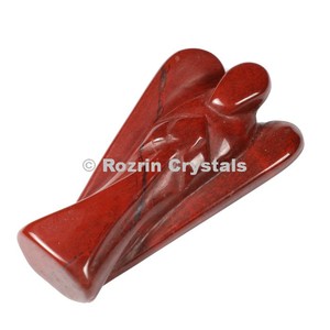 พลอยสีแดงแจสเปอร์แองเจิล2นิ้วที่ดีที่สุดส่งออกพลอยบำบัดเทวดา - Product Image 1
