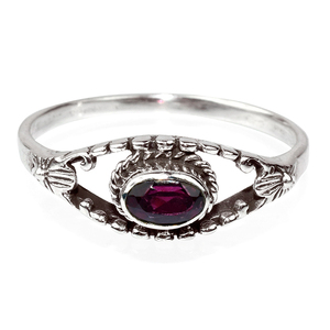 ดูดีรูปไข่สีแดงฝาโกเมน925แหวนเงินสเตอร์ลิงออนไลน์เงิน Jewelry1เครื่องประดับผู้ค้าส่ง - Product Image 2