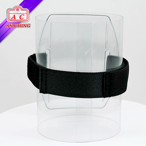 Porte-badge vertical réglable en PVC noir élastique pour bracelet de bras - Product Image 4