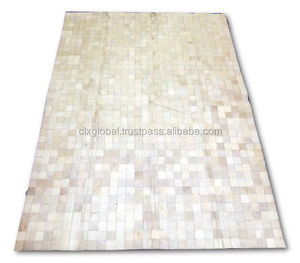 Blanc Tapis De Vachette Patchwork - Product Image 1