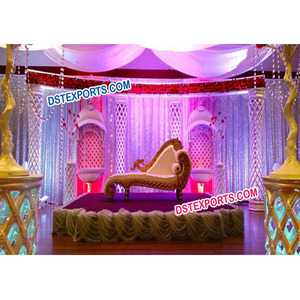 Decoración de Escenario con Pilares de Cristal de Fibra, Nuevo Diseño, Decoración de Escenario para Bodas, Estilo Sur, Escenarios para Año Nuevo, Oferta de Año Nuevo, Evento en Nueva York - Product Image 1