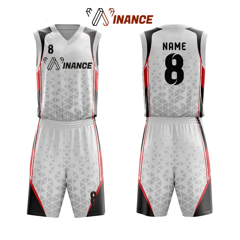100% Polyester Customized Basketball Uniform Full Custom Sublimated Basketball Uniform Design Your own Basketball Uniform