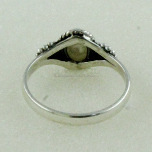 Bague minuscule en pierre de perle, bague en argent sterling 925, grossiste de bague en argent Inde - Product Image 5