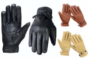 Real Leather Horse Riding Gloves with Synthetic Comfort Fit Inserts Hardwearing Breathable Grippy and Touchscreen Compatible - Product Image 3