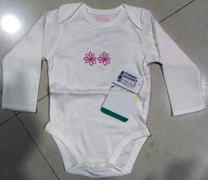 Organic Cotton Baby Romper Printed Plain Blank Infant Toddler Kids Wear Bulk OEM Manufacturer India - Product Image 3