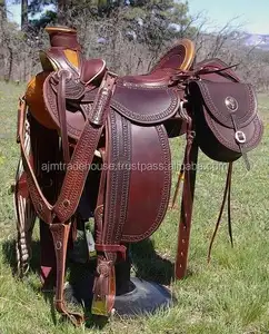 Zwart Lederen Engeland Dressuur Zadel Voor Paardrijden/Paard Zadels