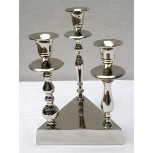 Meilleure vente bougeoir en métal de luxe tendance industrie décoration de la maison bougeoir de pilier de mariage pour Noël - Product Image 5