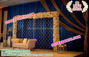 Fabricante y exportador de impresionantes marcos de fondo de escenario de boda paneles velas paredes traseras decoraciones de boda - Product Image 4